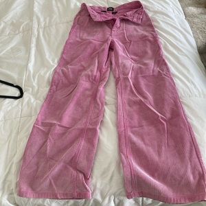 BDG corduroy wide leg pink pants